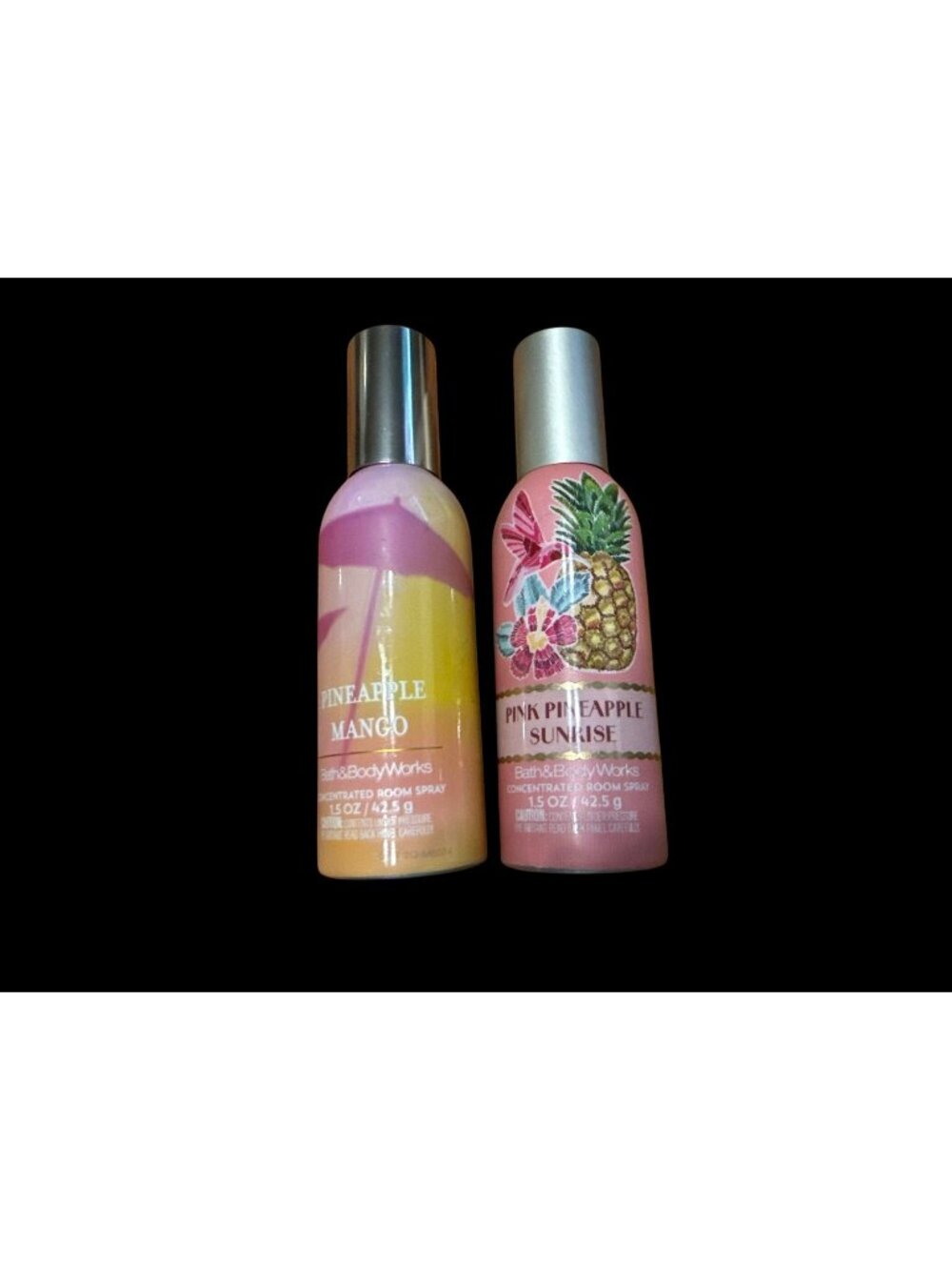 Bath & Body Works Pineapple Mango Pink Pineapple Sunset Room Spray 1.5 oz Set 2